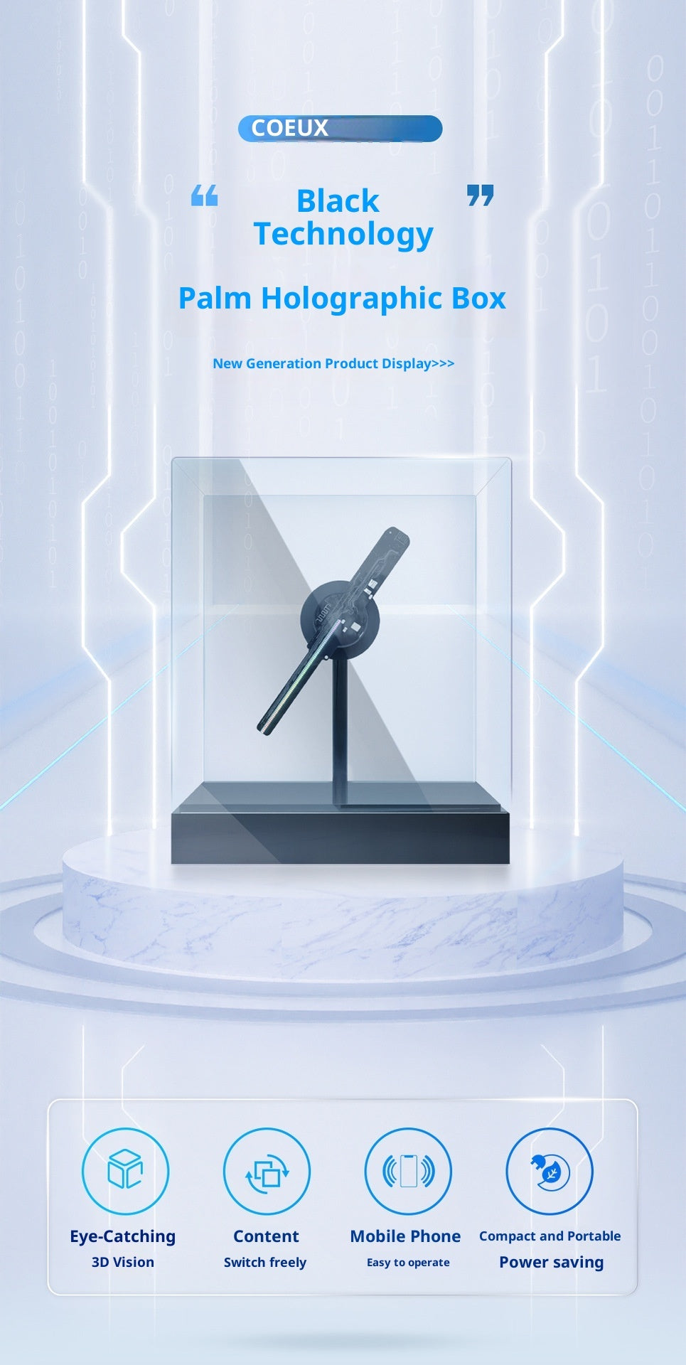 Holographic 3D Fan Screen