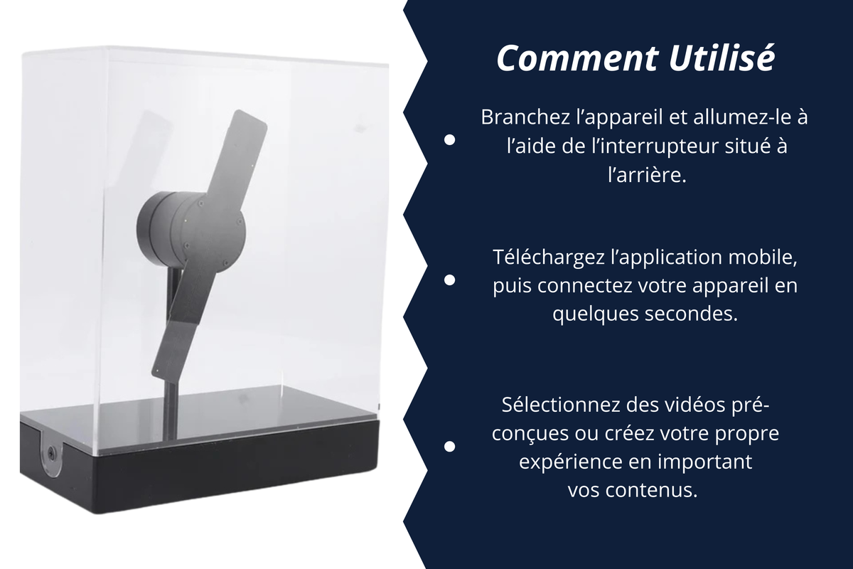 Fan Holographique 3D Éblouissant™